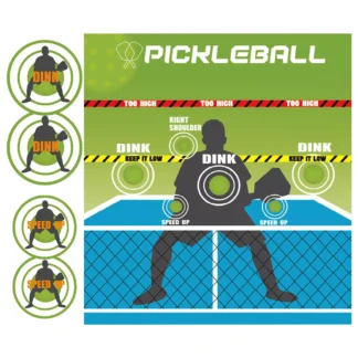 Pickleball Dink Rebound Trainer Board - Portable Wall Pad for Indoor & Outdoor Practice